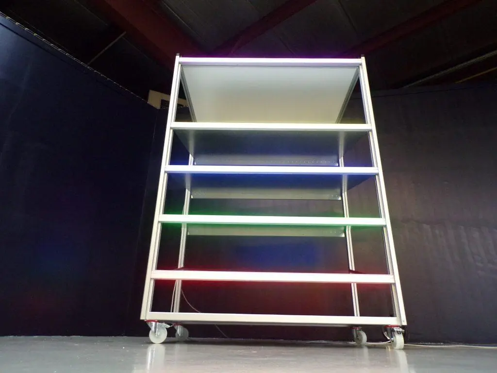 Étagères Kanban avec bandeaux led