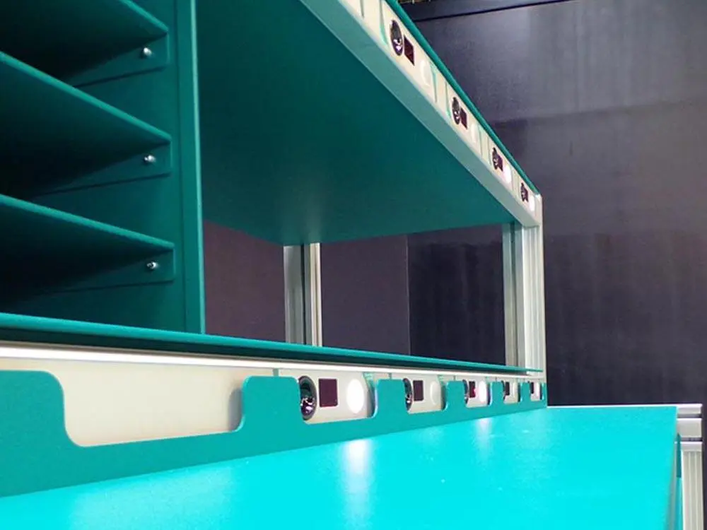 Gros plan sur une table de colisage