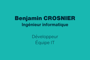 Présentation équipe experts : Benjamin