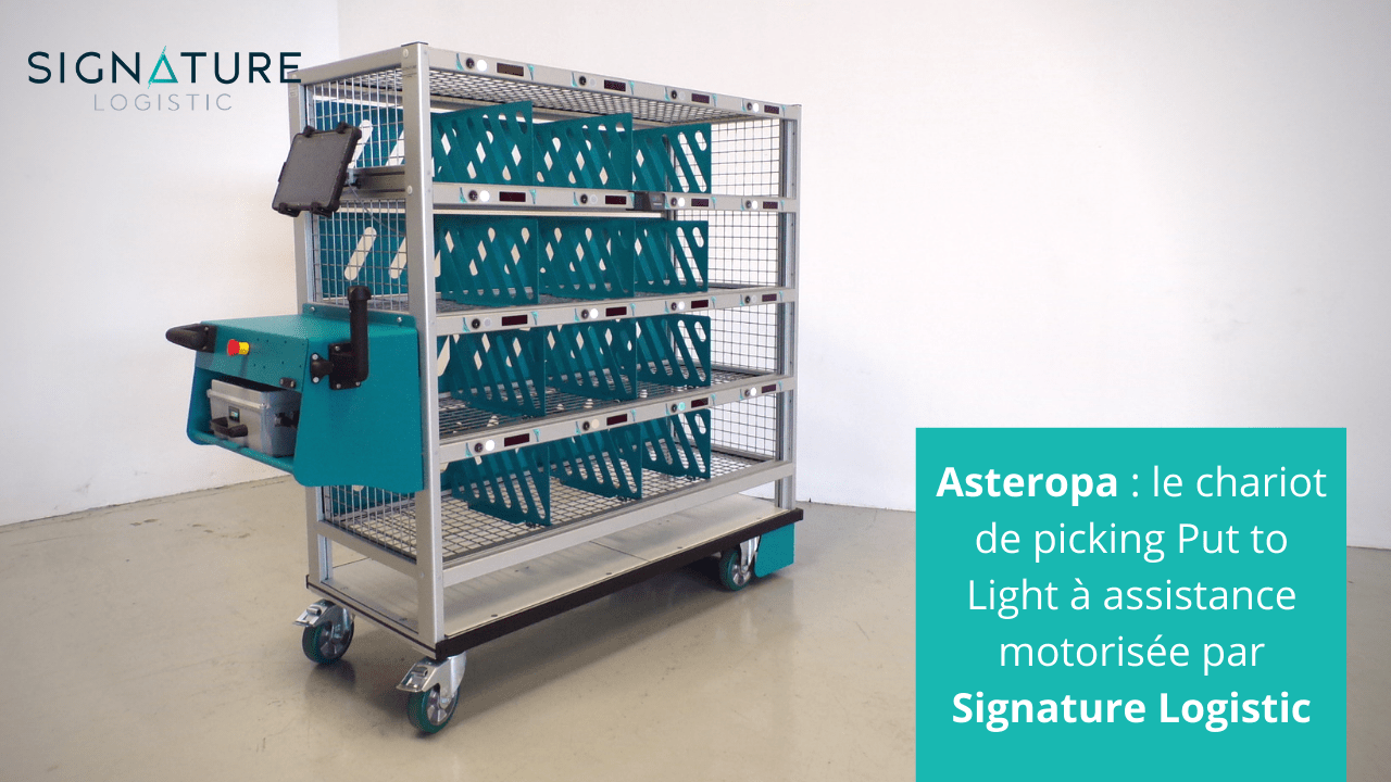 Asteropa : chariot Put to Light à assistance motorisée