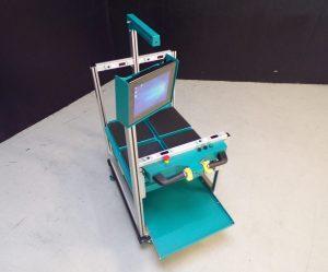 Chariot avec 4 emplacements de contrôle pondéral